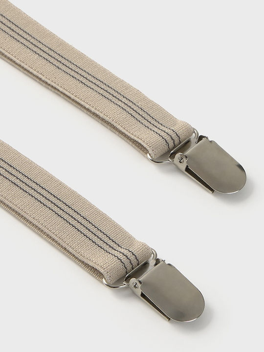 Mayoral Set Suspenders Bow Tie 25-10891 Dark Gray