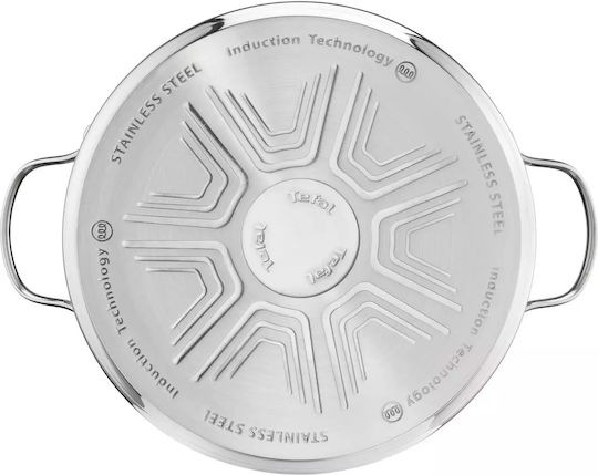 Tefal Daily Cook Pots Set Made of Stainless Steel Silver with Non-Stick Coating 5 Pieces