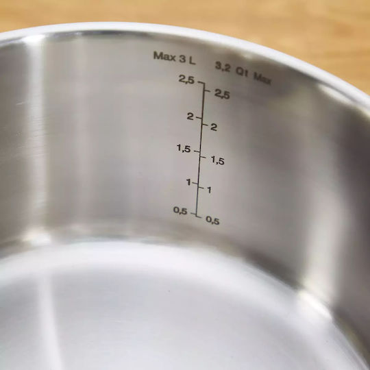 Tefal Daily Cook Pots Set Made of Stainless Steel Silver with Non-Stick Coating 5 Pieces