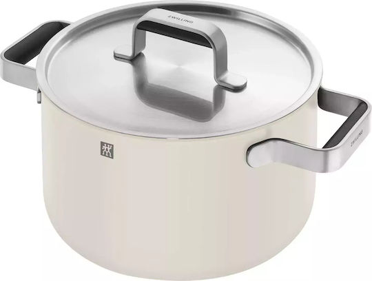 Zwilling J.A. Henckels Pure Комплект Съдове За Готвене От Неръждаема Стомана Бежов С Керамично Вътрешно Покритие 5 Части