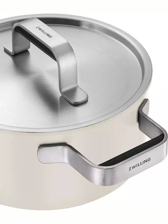 Zwilling J.A. Henckels Pure Σετ Μαγειρικά Σκεύη από Ανοξείδωτο Ατσάλι Beige 9τμχ