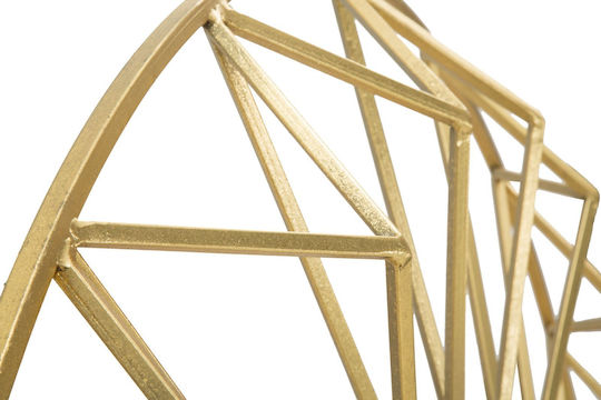 Mauro F Wandspiegel mit Gold Metallisch Rahmen Durchmesser 107cm 1Stück