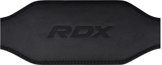 Centură de gimnastică din piele Rdx 15cm 6'' Neagră Xxl