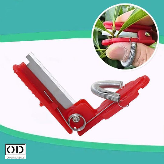 Foarfeci Mini de Grădină pentru Degete Compatibile cu Vița de Vie Fructe Lăstari de Legume Dimensiune 5 X 1.3 Cm Roșu Oferte Originale