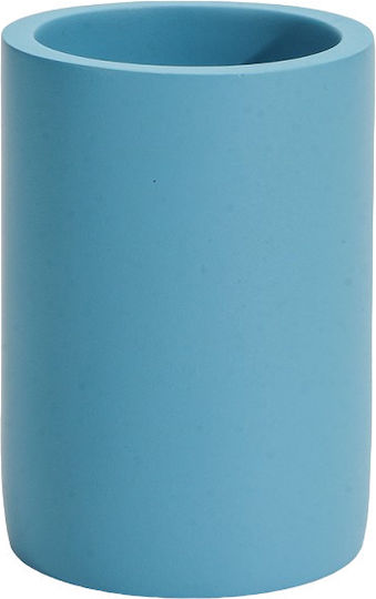 Inter Ceramic Sky Icca 55658 Blue Bath Bowl Freestanding Polyresin 10.1x7cm Matte Sky Blue