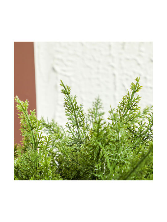 Homcom Fake Plant Cedar Tree Pot Included Indoor Outdoor Height 55 cm Green 830-953v00gn