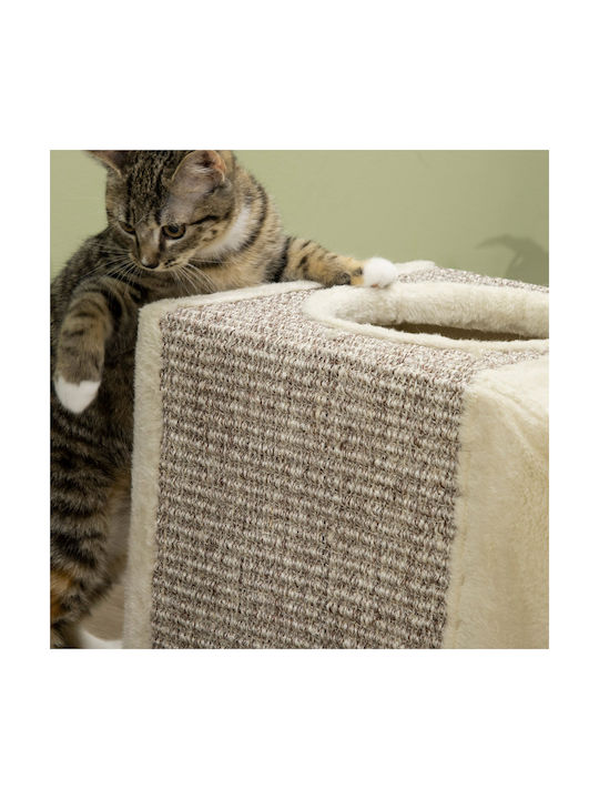 Pawhut Pisici Stâlp pentru zgâriat pisici Maro 30x34cm