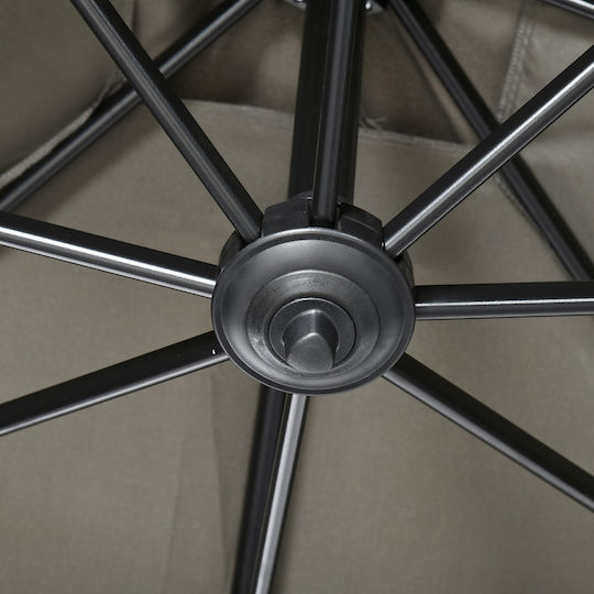 Squared Aluminum Grey Parasol 2.5x2.5m