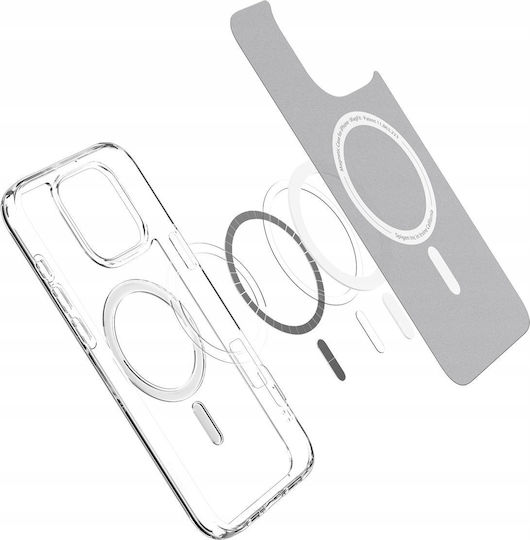 Spigen Crystal Hybrid Back Cover Σιλικόνης Λευκό (iPhone 16 Pro)
