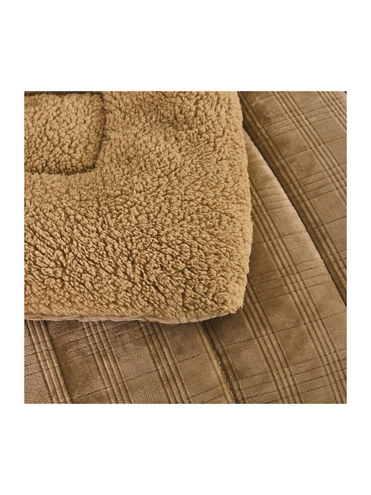 Liolios Home Husă de pătură Super Dublu 220x240cm Square Aur