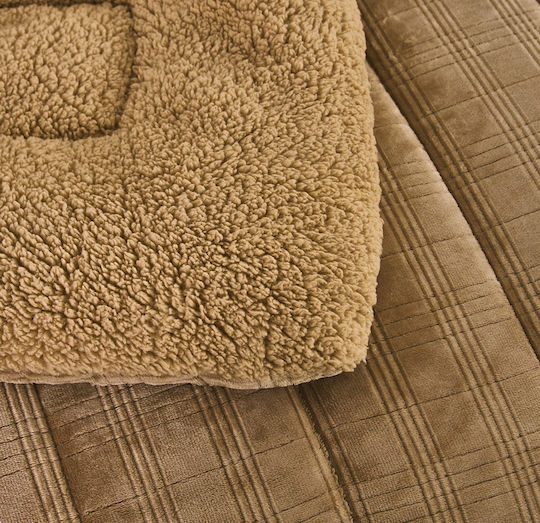 Liolios Home Κουβερτοπάπλωμα Υπέρδιπλο 220x240εκ. Square Gold Liolios Home Κουβερτοπάπλωμα Υπέρδιπλο 220x240εκ. Square Gold