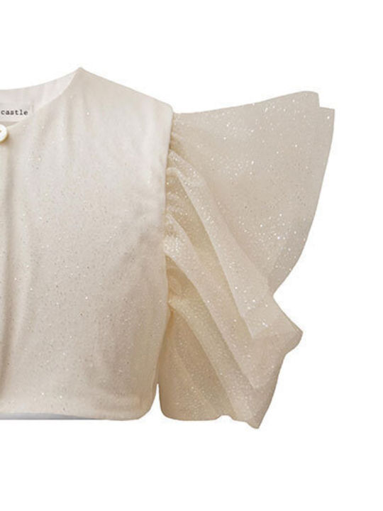 Kids Beige Bolero