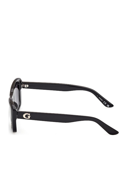 Guess Women’s Sunglasses with Black Horn-Rimmed Frame and Grey Gradient Lens