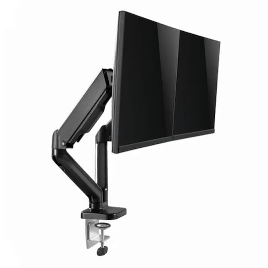 Sbox Βάση Γραφείου για 2 Οθόνες έως 32" με Βραχίονα (LCD-S024-2)