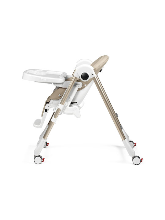 Peg Perego Prima Pappa Αναδιπλούμενο Καρεκλάκι Φαγητού 2 in 1 Μπεζ