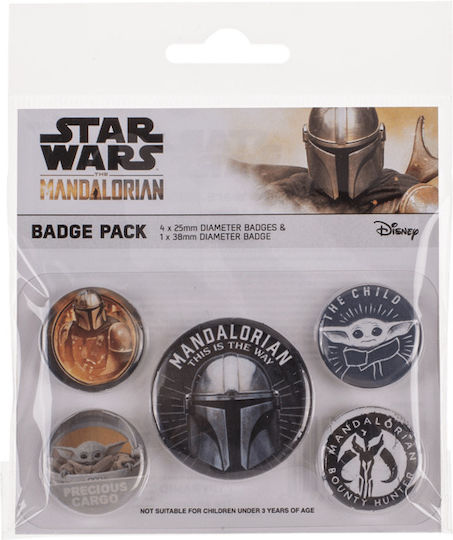 Star Wars Mandalorian Badge Set 5pcs