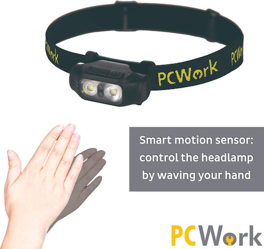 Pcwork Презареждащ се Челник LED IPX5 с Максимална Яркост 200лм