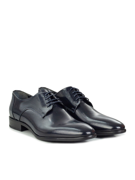 Boss Shoes Leather Men's Dress Shoes Navy Point