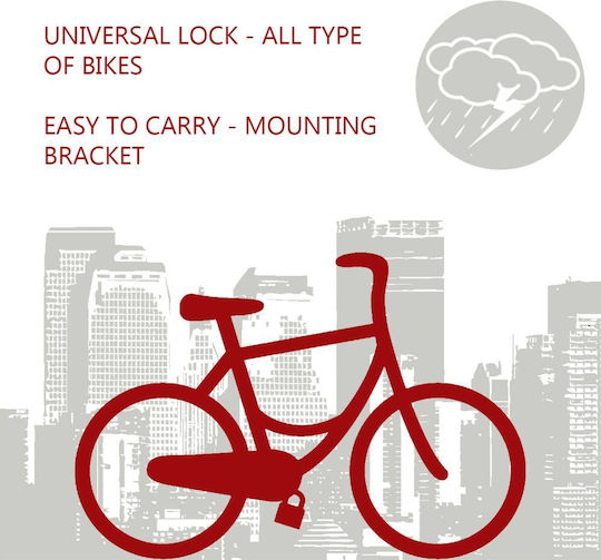 Master Lock Motorcycle Shackle Lock in Gray