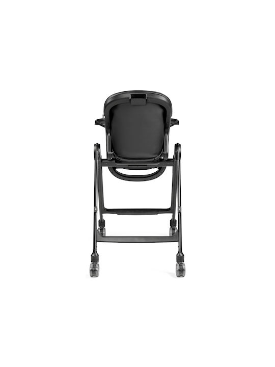 Peg Perego Living Αναδιπλούμενο Καρεκλάκι Φαγητού 2 in 1 με Ρυθμιζόμενο Ύψος True Black