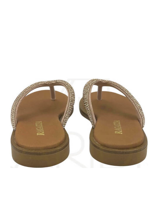 Sandale Casual Damă Din Piele Culoare Cupru