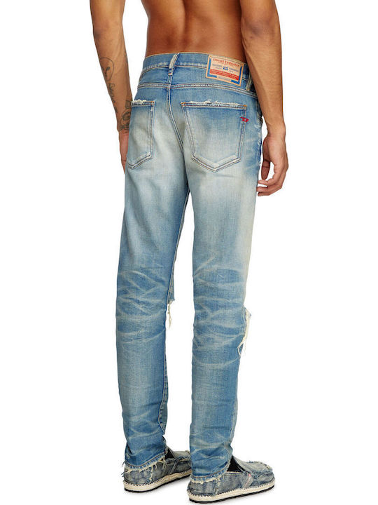 2019 D-strukt Men's Jeans Pants with Slim Fit Blue
