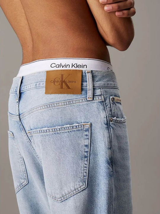 Ανδρικό Παντελόνι Τζιν Cropped Γαλάζιο