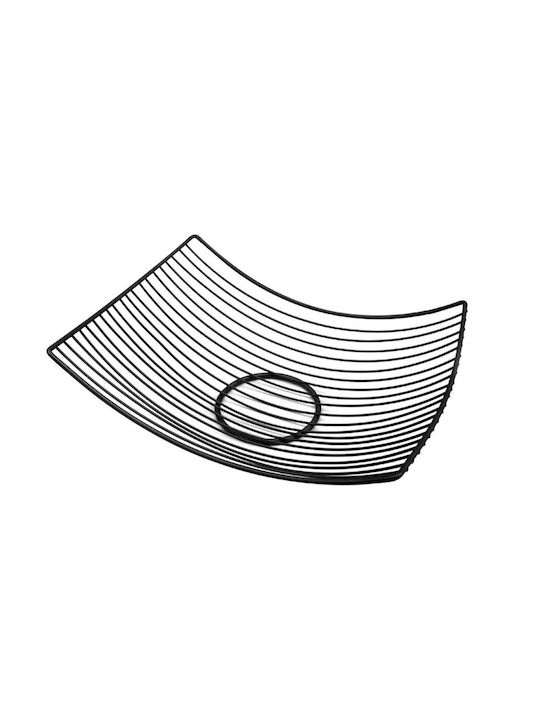 Fruit Bowl Metallic Black 30x23.5cm