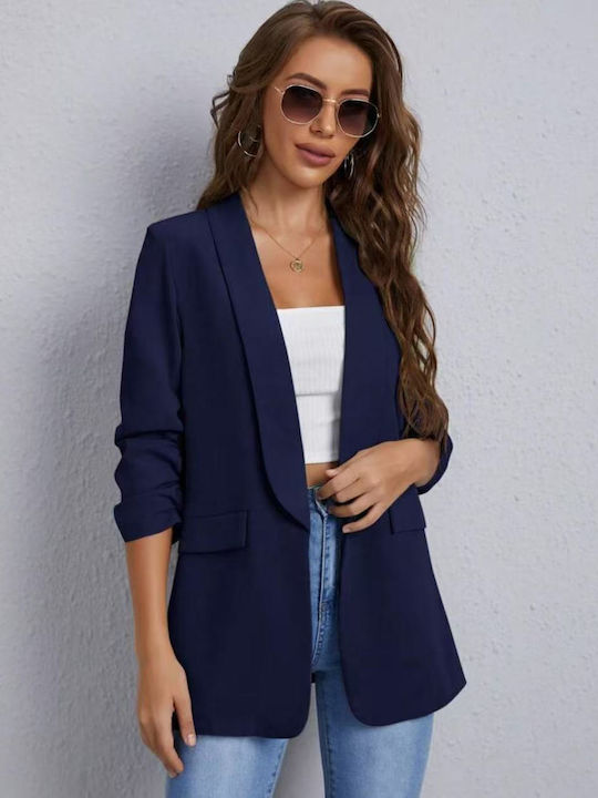 Pop Honey Damen Blazer Blau