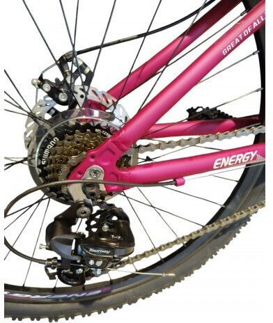 Energy Enigma 26" 2025 Μωβ Mountain Bike με Ταχύτητες και Μηχανικά Δισκόφρενα