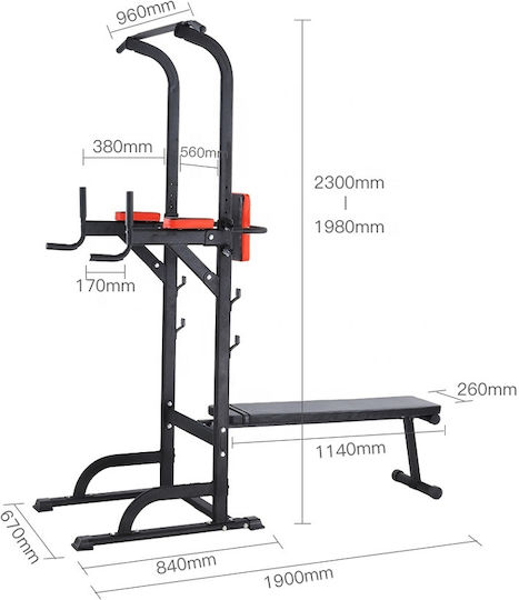 Viking Multifunktionales Trainingsgerät mit Gewichten 130kg