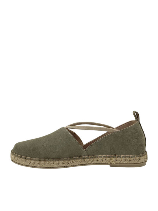 Women's Suede Espadrilles Green