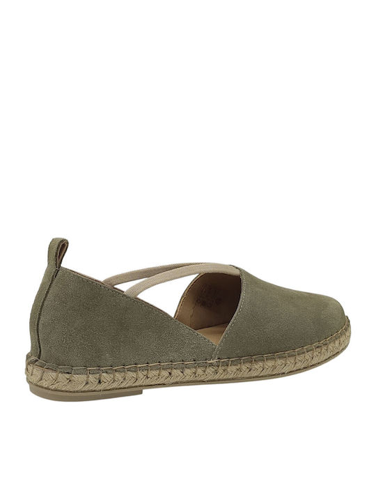 Women's Suede Espadrilles Green