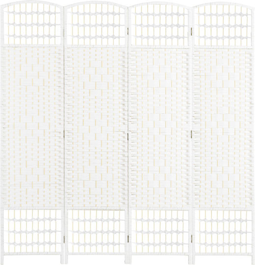 HomCom Διακοσμητικό Παραβάν Ξύλινο 160x170cm