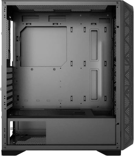 Gembird M200 Gaming Midi Tower Computer Case with Side Window Black