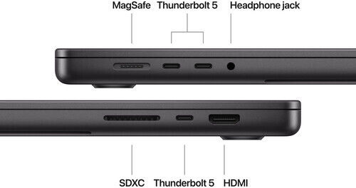 Apple MacBook Pro (2024) 16.2" Retina Display 120Hz (M4 Max-16‑Core/48GB/1TB SSD/40-Core GPU) με Φορτιστή 140W Space Black (US Keyboard)