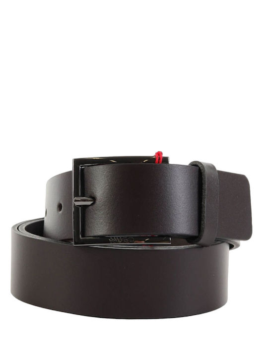 Geek Men's Belt Leather Brown