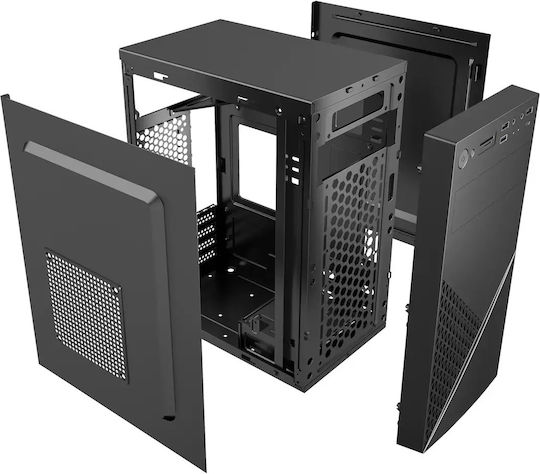 Gembird Fornax K170 Mini Tower Computer Case Black