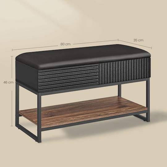 Eingangsmöbel mit Schuhschrank & Bank 80x35x46cm