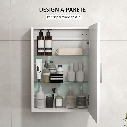 HomCom Ντουλάπι Μπάνιου 40x15x55cm Λευκό
