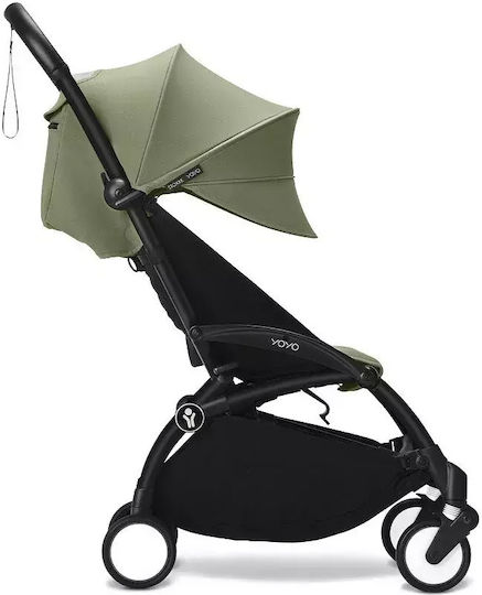 Stokke YOYO³ Baby Stroller Suitable from 6+ Months Frame Colour Black / pack Olive 6.2kg