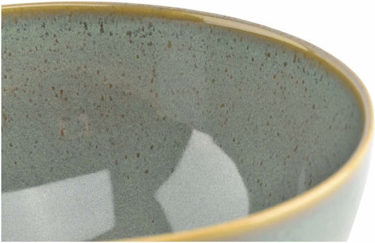 Salt & Pepper Solo Solo Serving Bowl Round Ceramic Green with Diameter 22.5cm