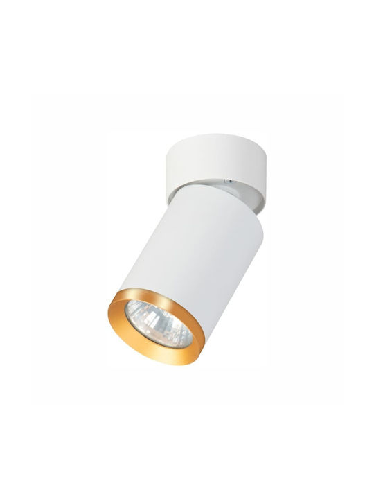 Redled Single Spot with Socket GU10 in White Color
