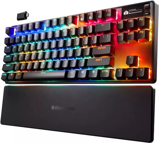 SteelSeries Apex Pro TKL Gen 3 Wireless Gaming Mechanical Keyboard Tenkeyless with SteelSeries OmniPoint switches and RGB lighting (English US)