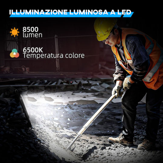 HomCom Προβολέας Εργασίας LED IP65 με Φωτεινότητα έως 8500lm
