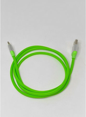 Cablu de încărcare și date USB A la Type-C, lungime 2m, verde