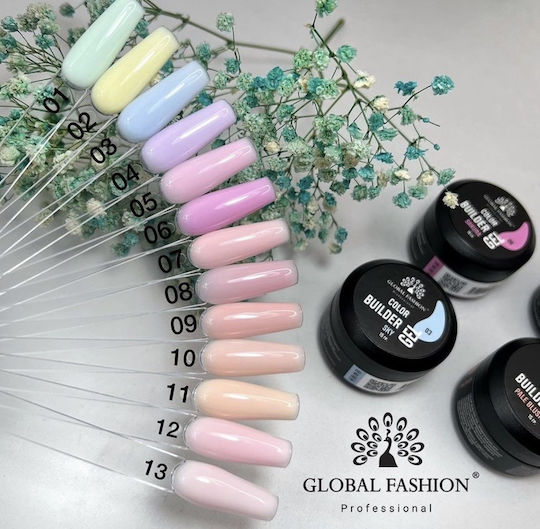 Global Fashion Builder Gel Νυχιών 09 Peach 15gr