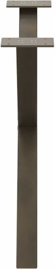 vidaXL Metallic Furniture Leg 2 Pieces Suitable for Table / Coffee Table / Office 70x42x42cm Brown