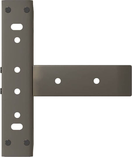 vidaXL Metallic Furniture Leg 2 Pieces Suitable for Table / Coffee Table / Office 28x25x42cm Black