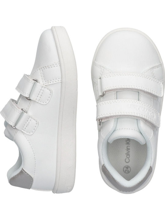 Παιδικά Sneakers με Σκρατς Λευκά